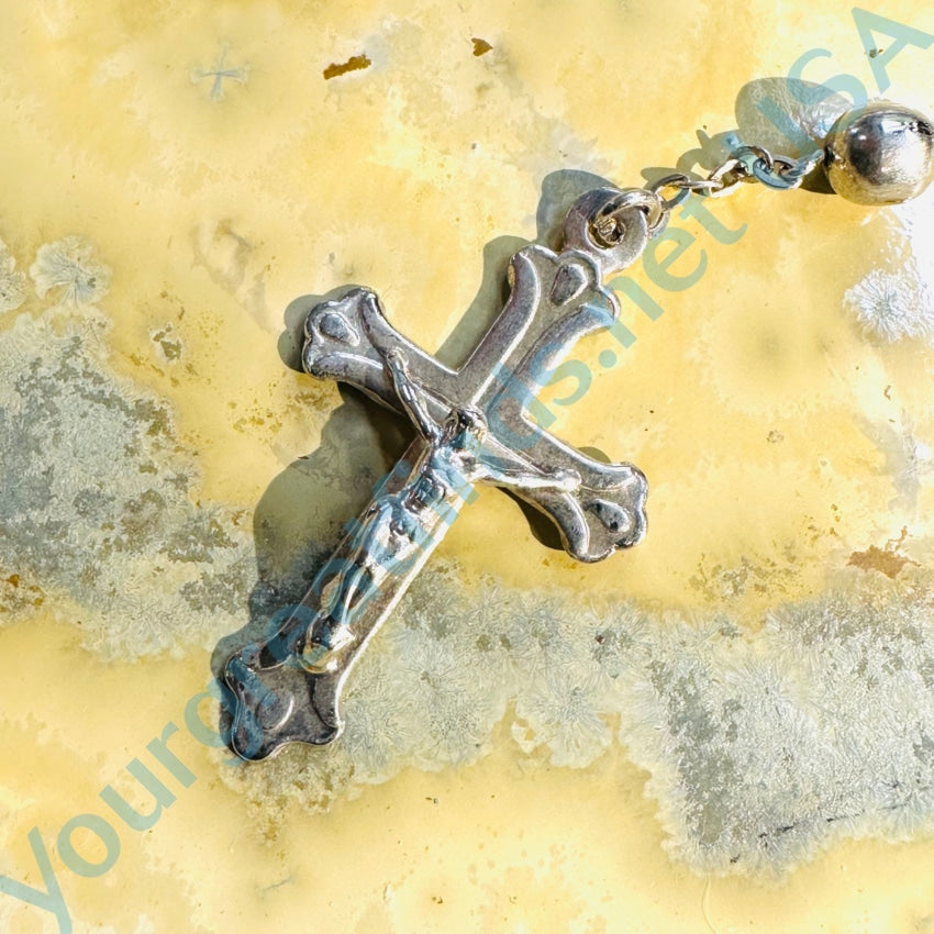 Vintage Sterling Silver Rosary Mexico