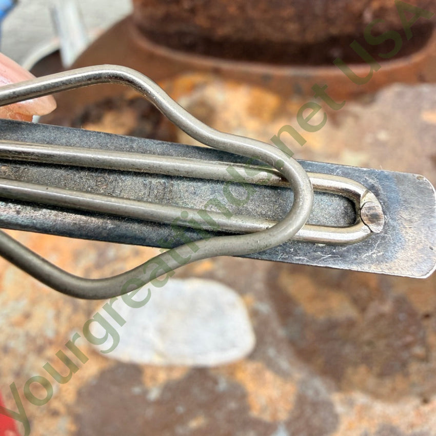 Vintage Sterling Silver & Rose 18K Gold Tie Bar tie bar