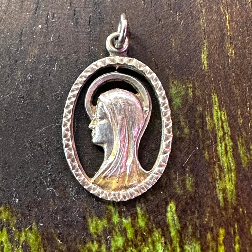 Vintage Sterling Silver Sacred Mother Pendant Pendant