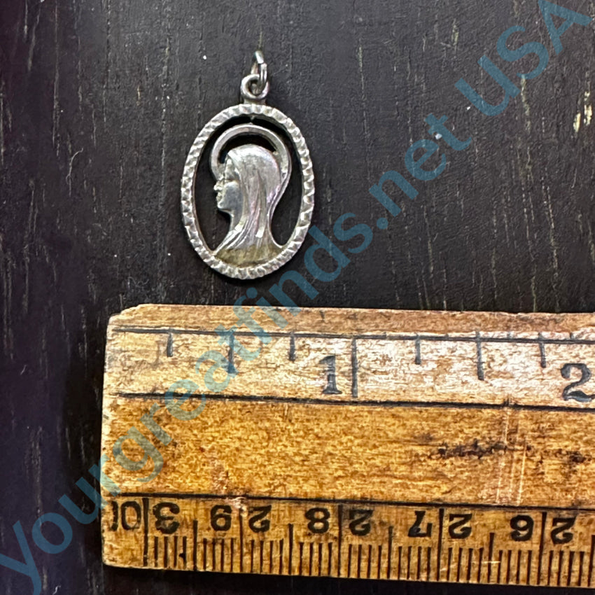 Vintage Sterling Silver Sacred Mother Pendant Pendant