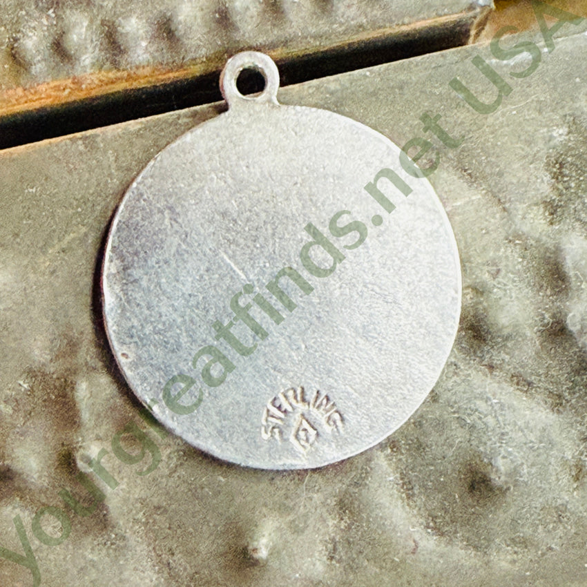 Vintage Sterling Silver Saint Christopher Pendant St. Christopher