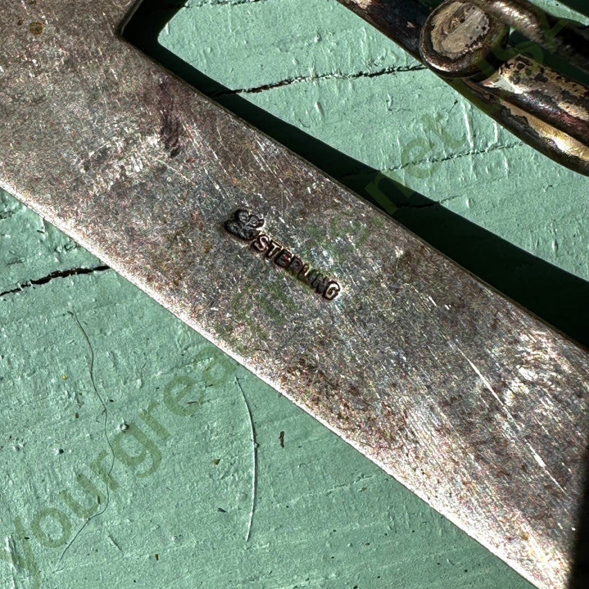 Vintage Sterling Silver Sash Pin Apparel & Accessories