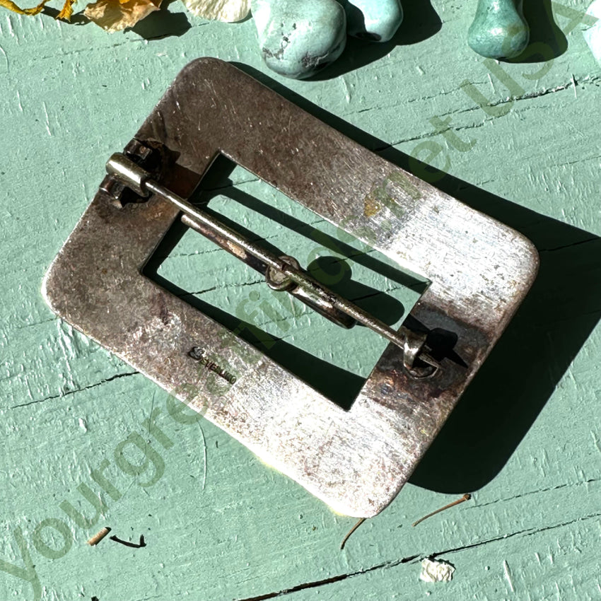 Vintage Sterling Silver Sash Pin Apparel & Accessories