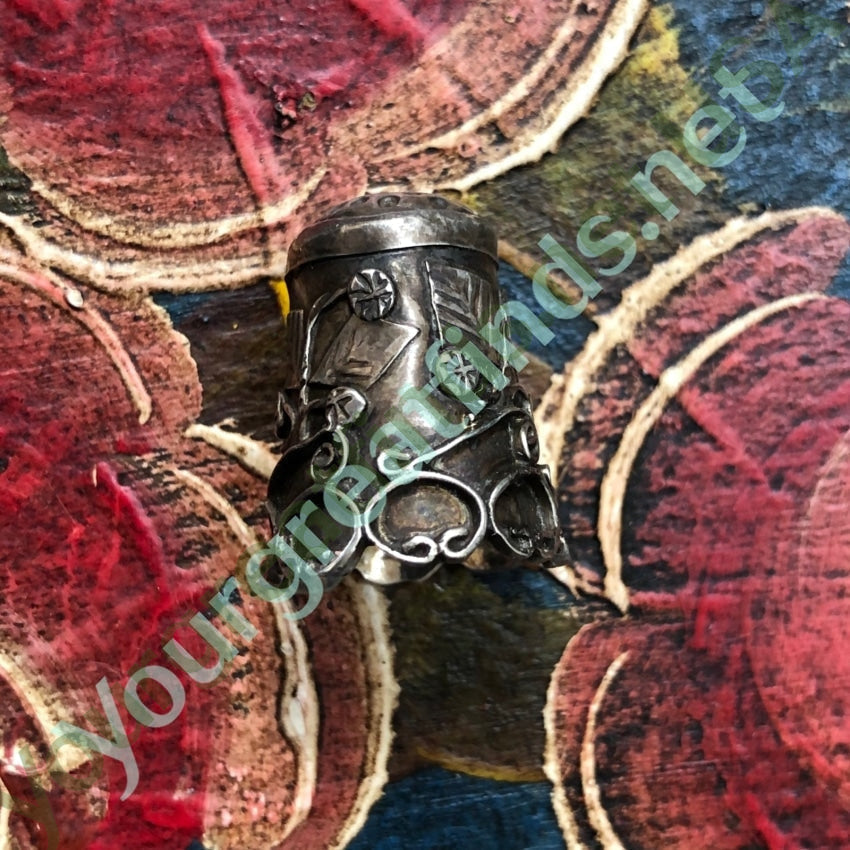 Vintage Sterling Silver Sewing Thimble Mexico Yourgreatfinds