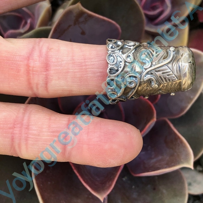 Vintage Sterling Silver Sewing Thimble Mexico - Yourgreatfinds