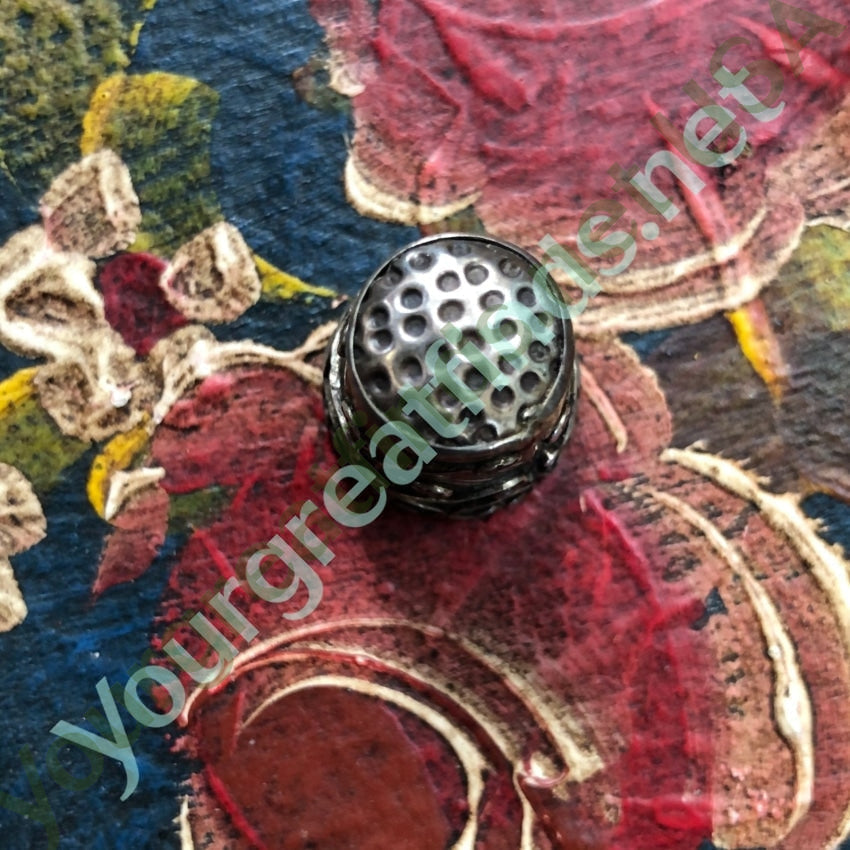 Vintage Sterling Silver Sewing Thimble Mexico Yourgreatfinds