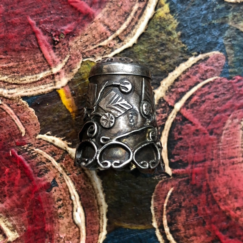 Vintage Sterling Silver Sewing Thimble Mexico Yourgreatfinds