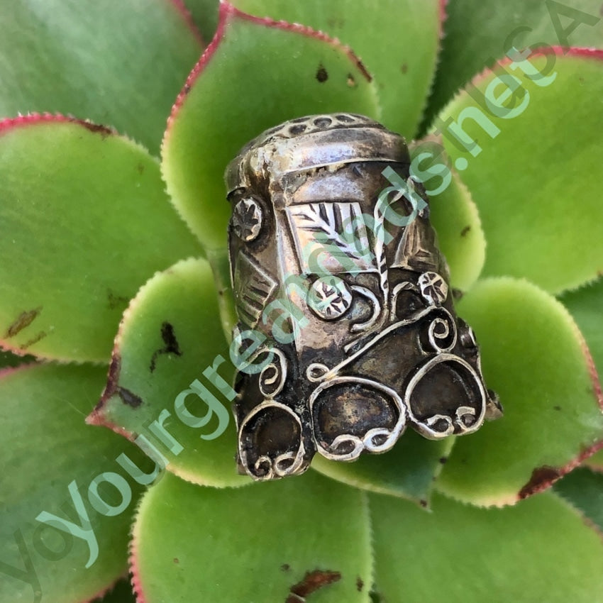 Vintage Sterling Silver Sewing Thimble Mexico Yourgreatfinds