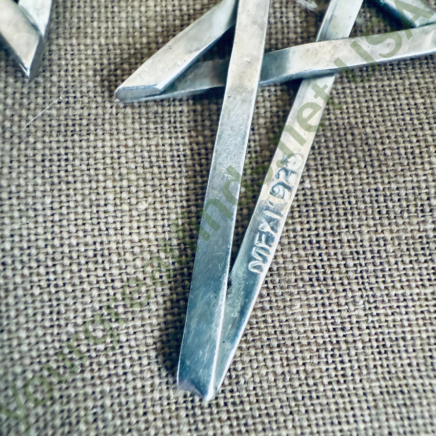 Vintage Sterling Silver Shooting Star Pierced Post Earrings