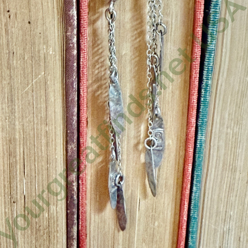 Vintage Sterling Silver Shoulder Duster Pierced Post Earrings Earrings