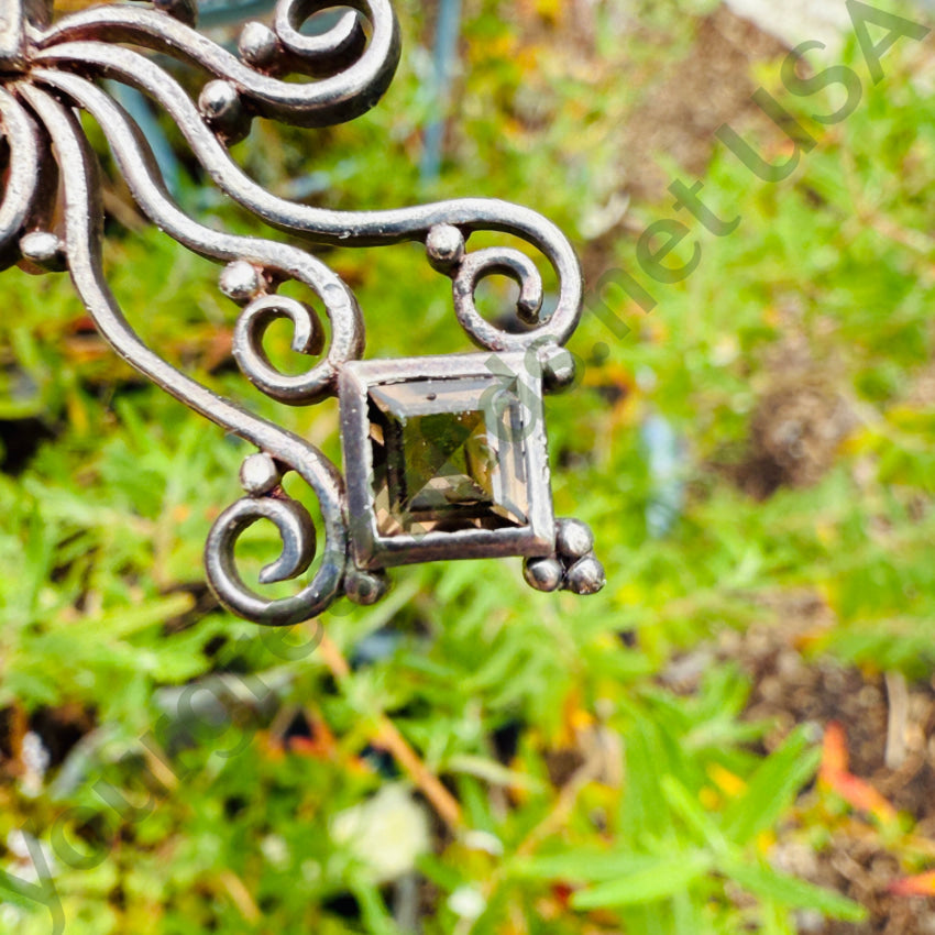 Vintage Sterling Silver Spiral Pendant pendant