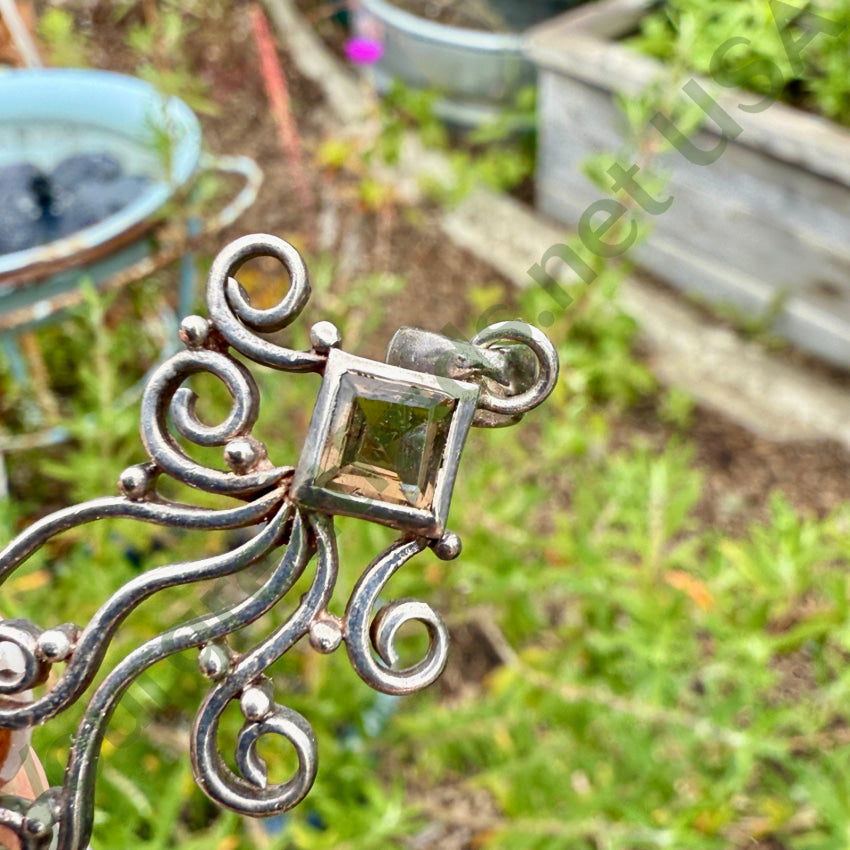 Vintage Sterling Silver Spiral Pendant pendant