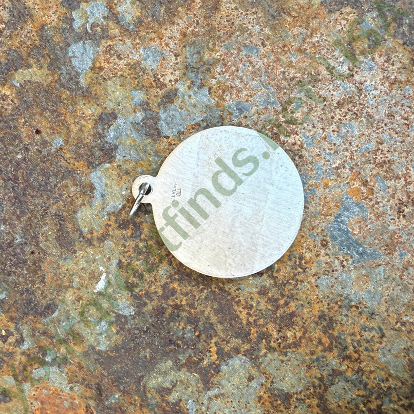 Vintage Sterling Silver St. Christopher Pendant Protection Catholic pendant