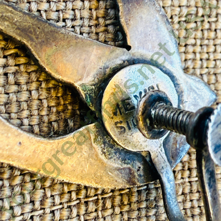 Vintage Sterling Silver Swallow Bird Clip Earrings ring