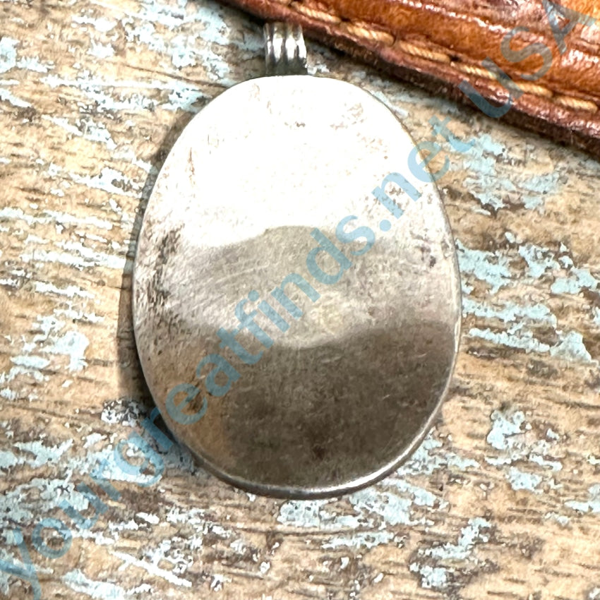Vintage Sterling Silver Triple Garnet Pendant