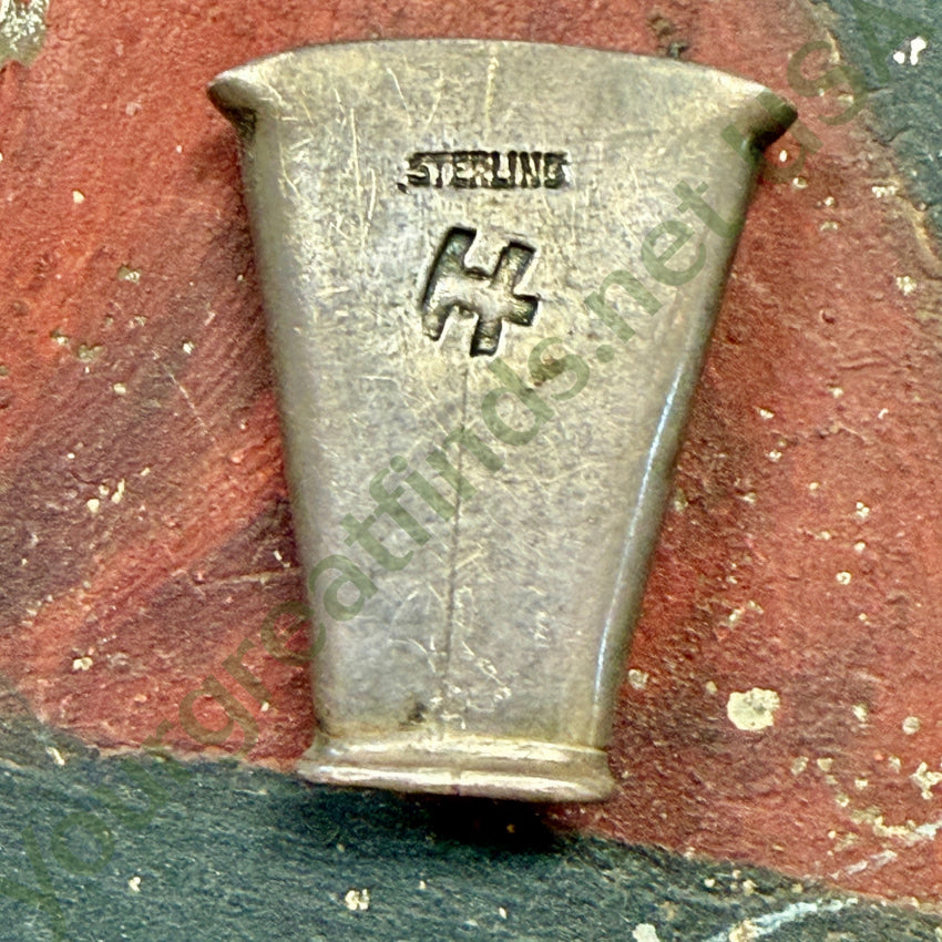 Vintage Sterling Silver & Turquoise Handkerchief Slide Smoke Tree Ranch handkerchief slide