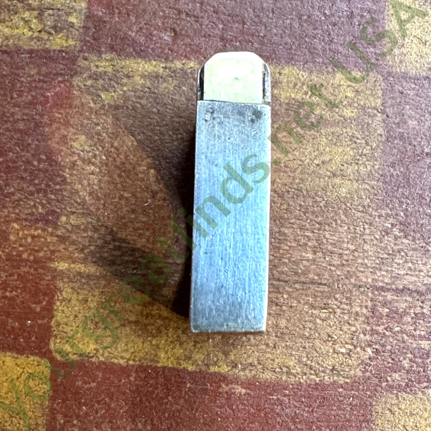 Vintage Sterling Silver Turquoise Inlay Square Ring Navajo Larry Castillo 7.5