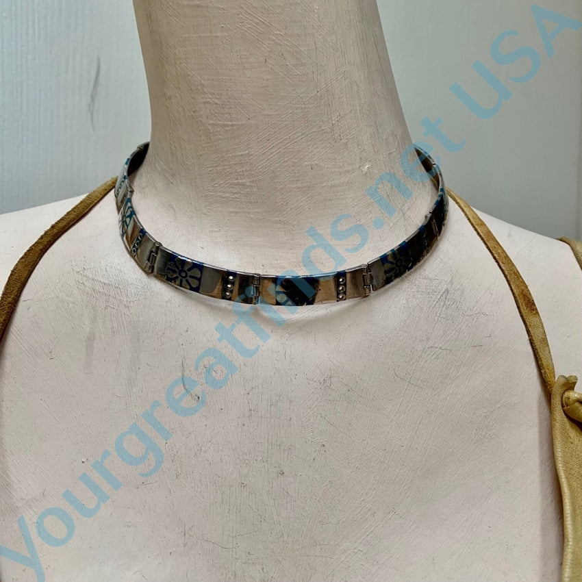 Vintage necklace choker shops sterling