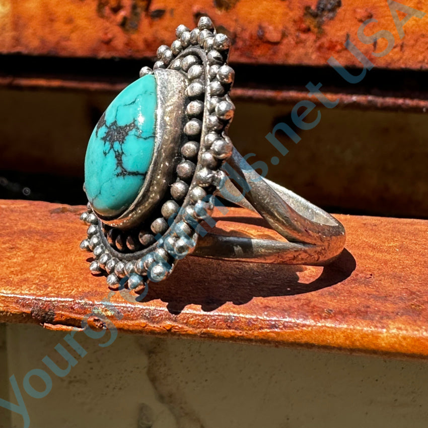 VTG store Sterling Turquoise ring size 6