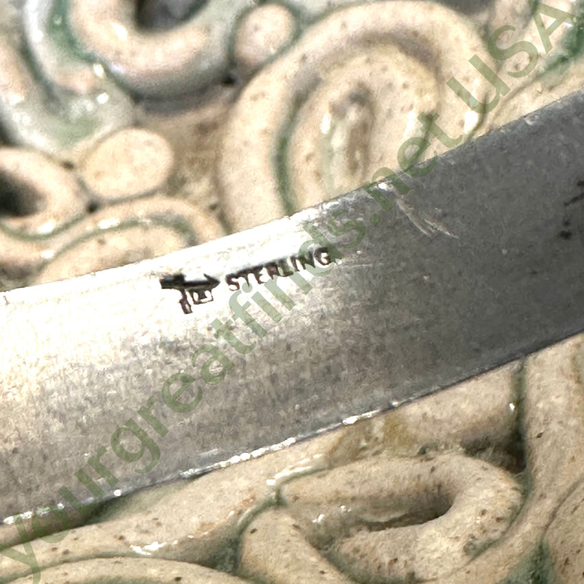 Vintage Sterling Silver Twisted Wire Bracelet Bell Trading Post