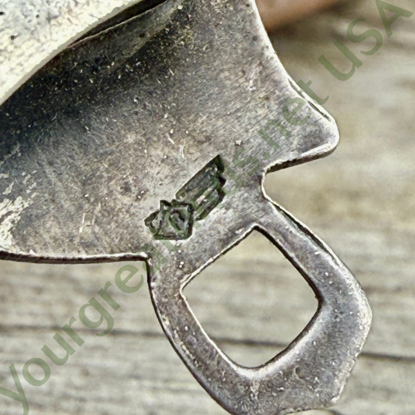 Vintage Sterling Silver Western Saddle Horseshoe Neckerchief Slide neckerchief slide