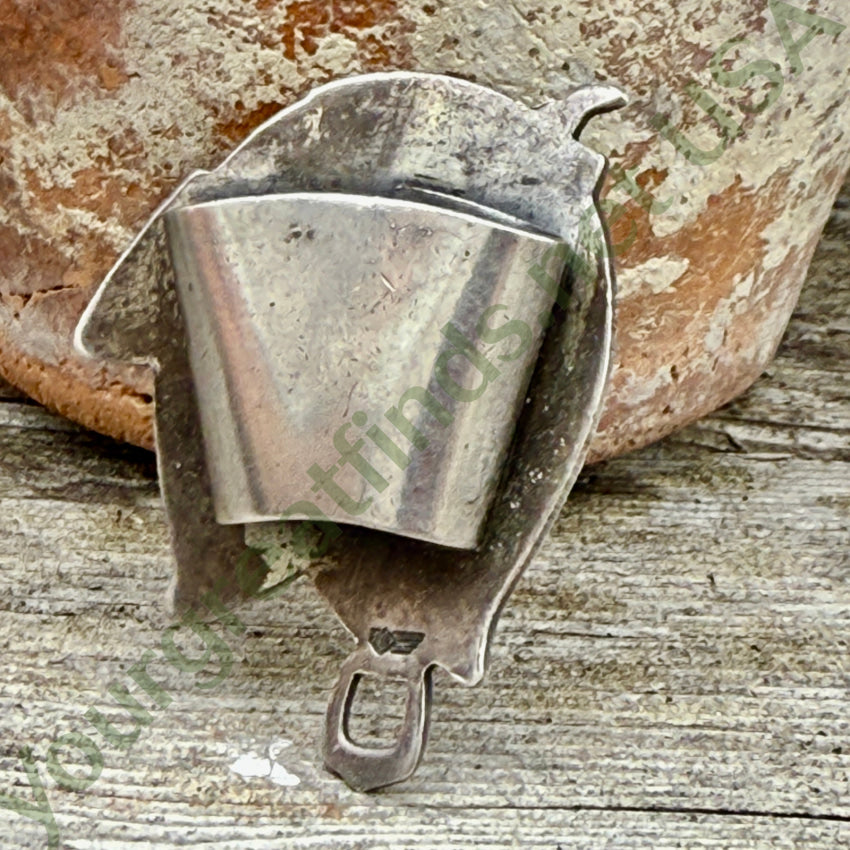Vintage Sterling Silver Western Saddle Horseshoe Neckerchief Slide neckerchief slide