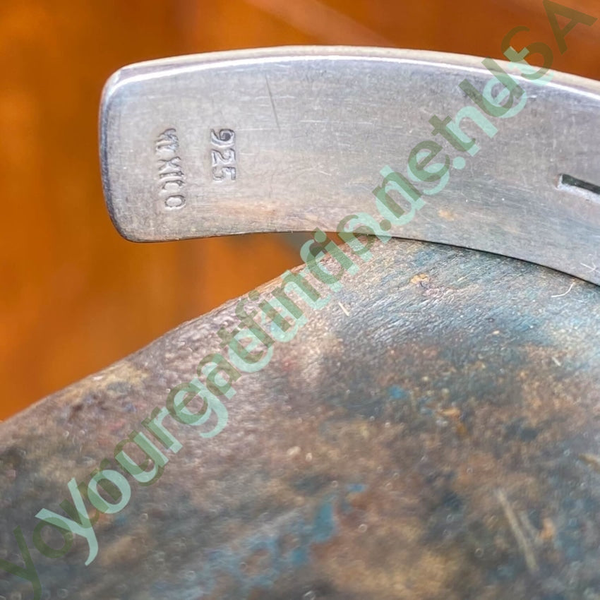 Vintage Sterling Silver Window Pane Cuff Bracelet Yourgreatfinds