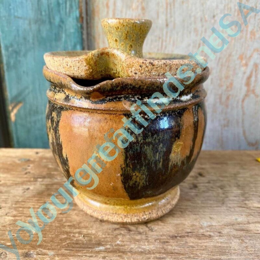 Vintage Studio Stoneware Jam Jar with Lid Yourgreatfinds