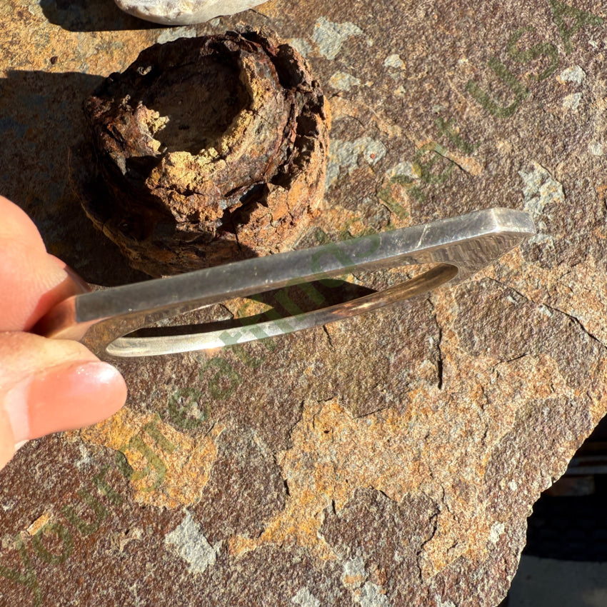 Vintage Taxco Sterling Silver Square Bangle Bracelet bracelet