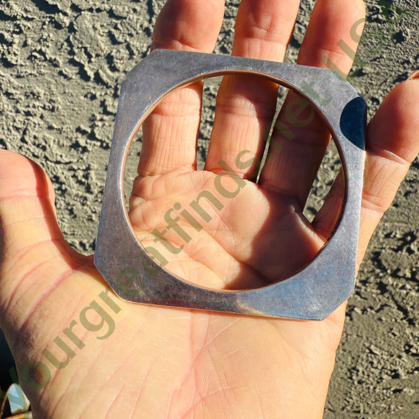 Vintage Taxco Sterling Silver Square Bangle Bracelet bracelet