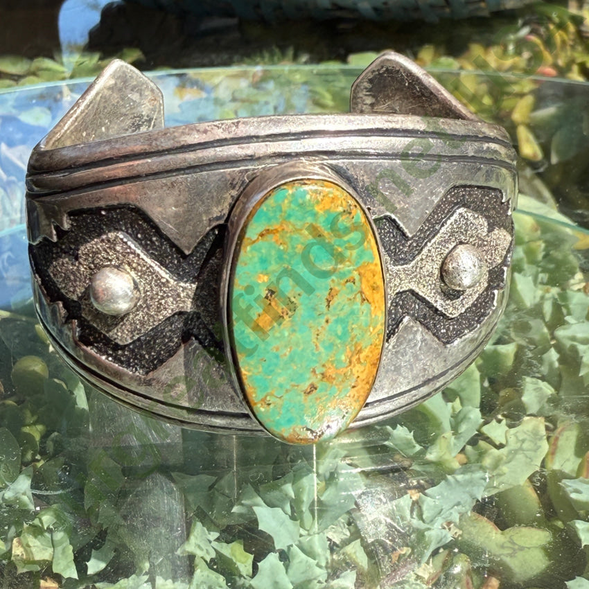 Vintage Thomas Tommy Singer Sterling Silver Turquoise Cuff Bracelet bracelet