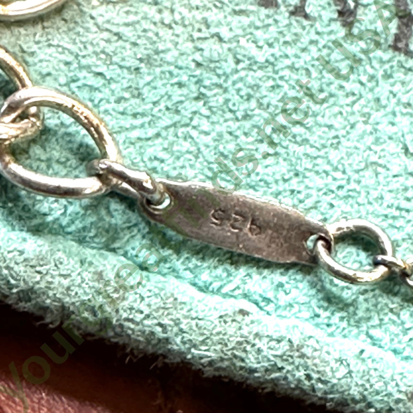 Vintage Tiffany & Co. 4 Interlocking Circle Necklace Sterling Silver