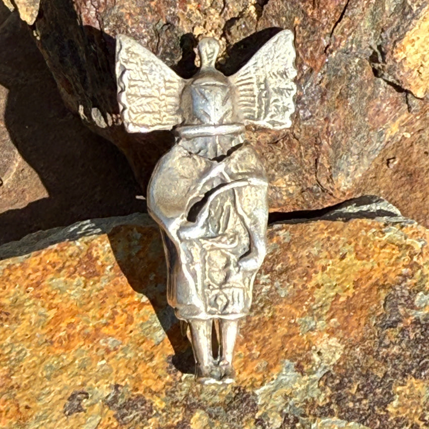 Vintage Time Worn Kachina Dancer Pin pin