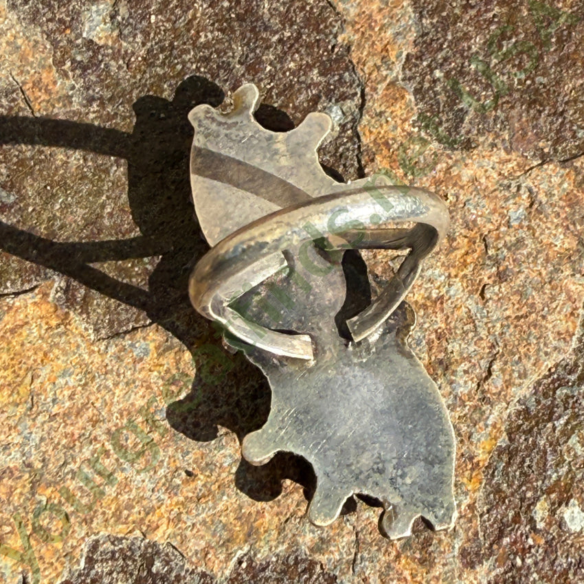 Vintage Turquoise Rosette Petit Point Cluster Ring 6 ring