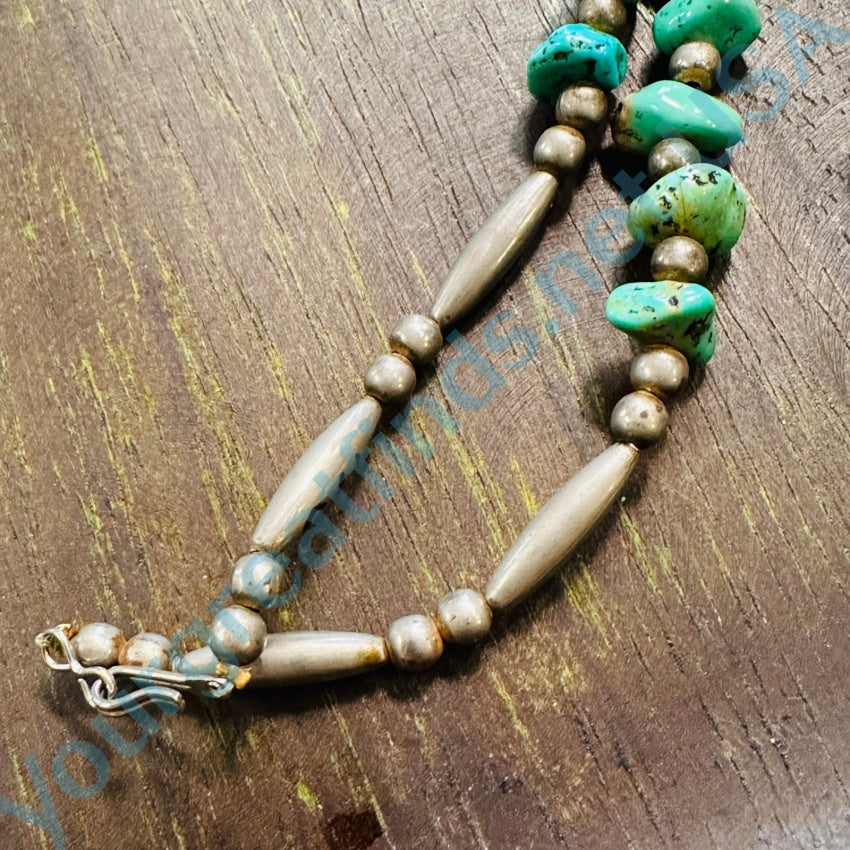 Vintage Vibrant Turquoise Nugget Necklace