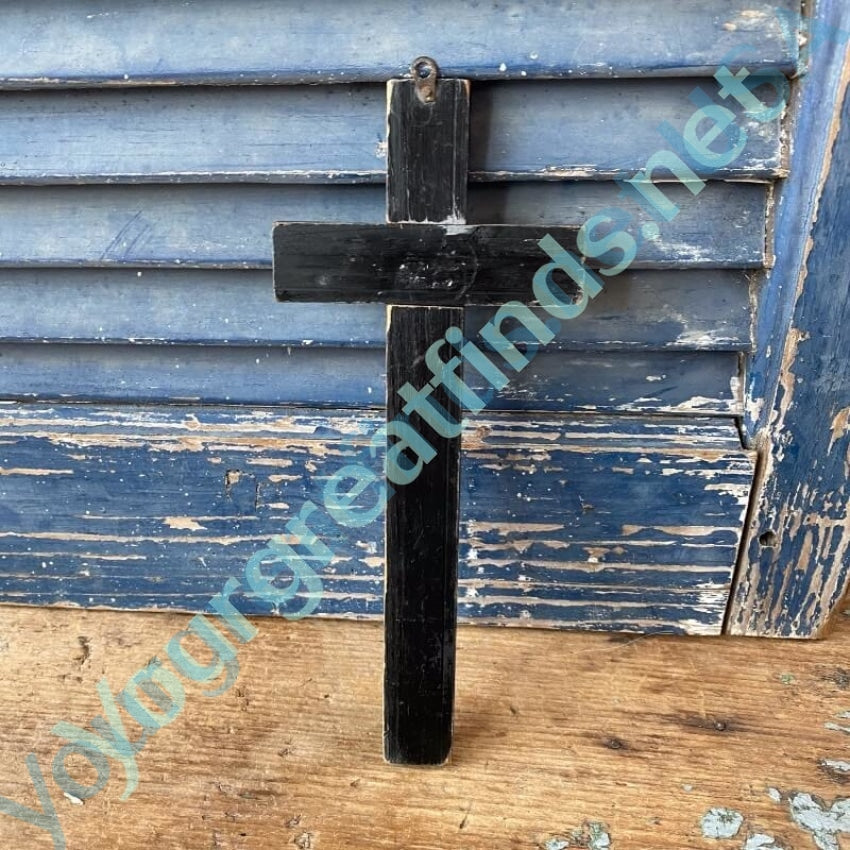 Vintage Wood and Metal Wall Crucifix Yourgreatfinds