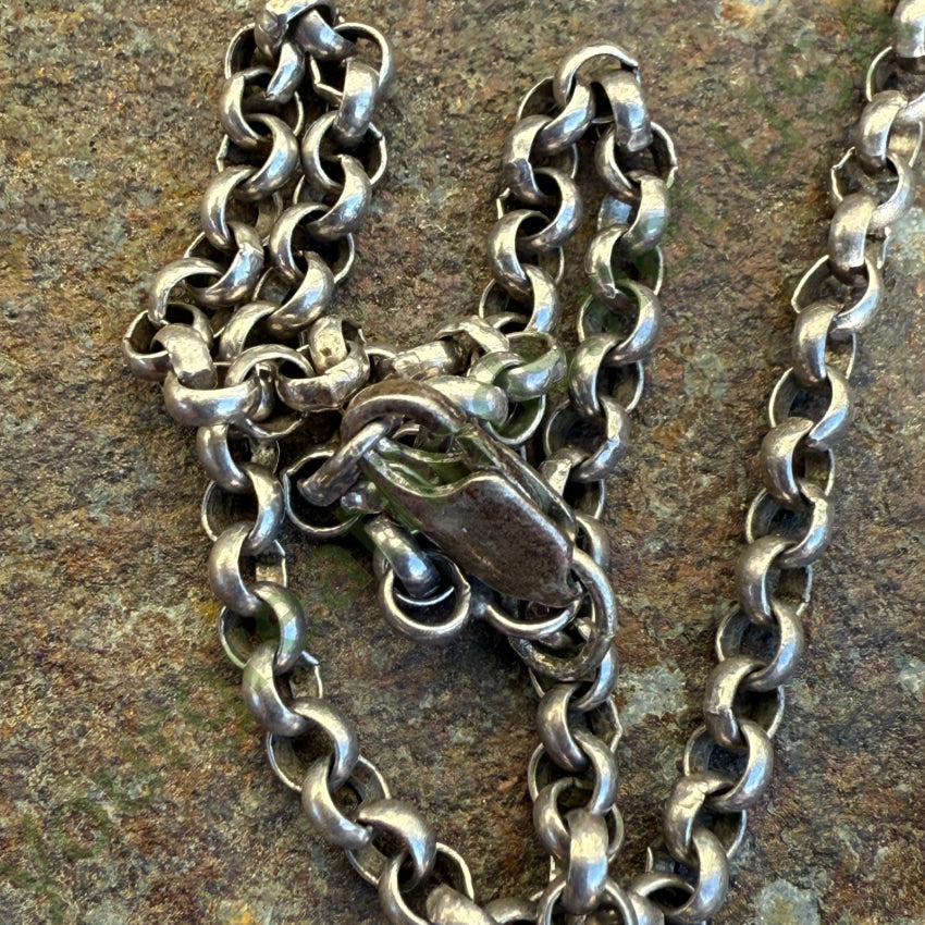 Vintage Zuni Sterling Silver Turquoise Bear Necklace Earring Set jewelry set