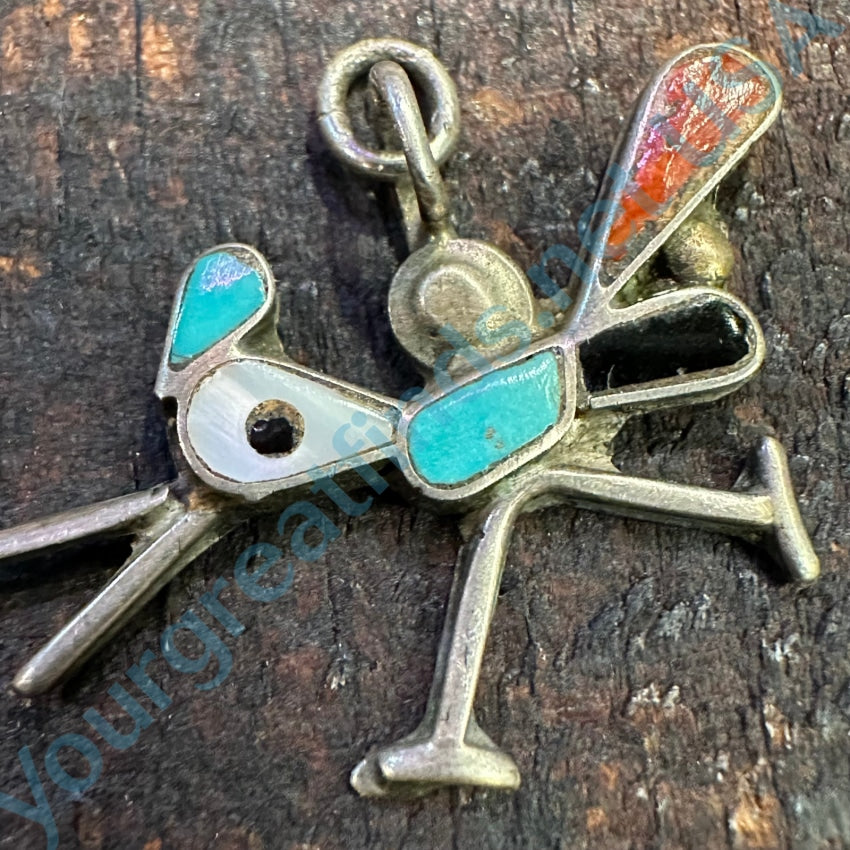 Sterling Silver Turquoise 2024 Zuni Pendant