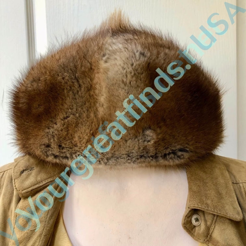 Warm Vintage Fur Hat Quilted Interior Yourgreatfinds