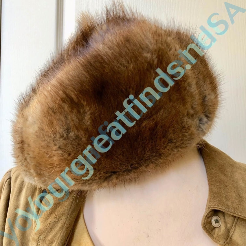 Warm Vintage Fur Hat Quilted Interior Yourgreatfinds