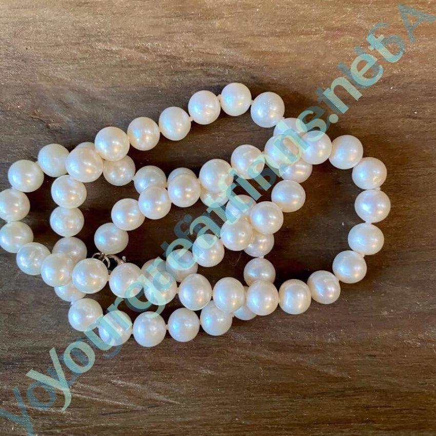 White Freshwater Pearl Necklace Yourgreatfinds