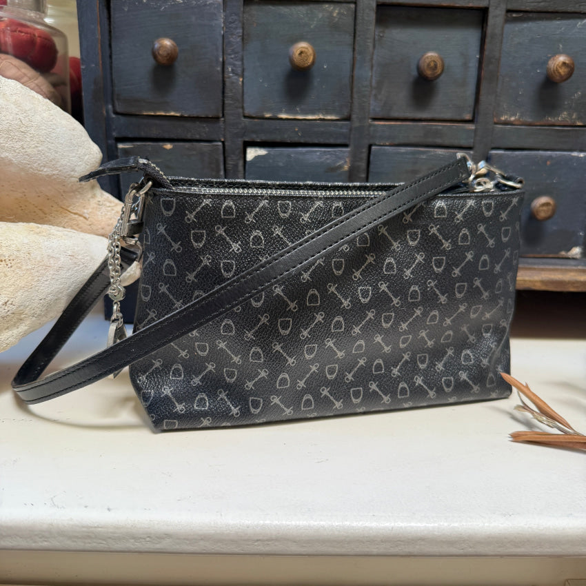 Why Fieldstone Leather Equestrian Handbag Pochette purse