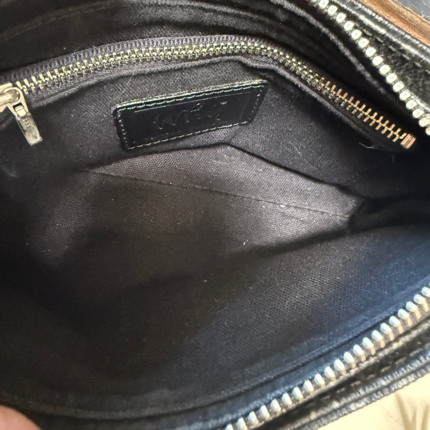 Why Fieldstone Leather Equestrian Handbag Pochette purse