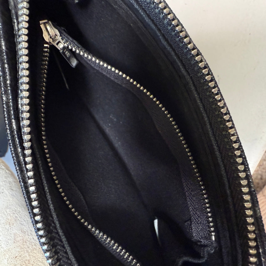 Why Fieldstone Leather Equestrian Handbag Pochette purse