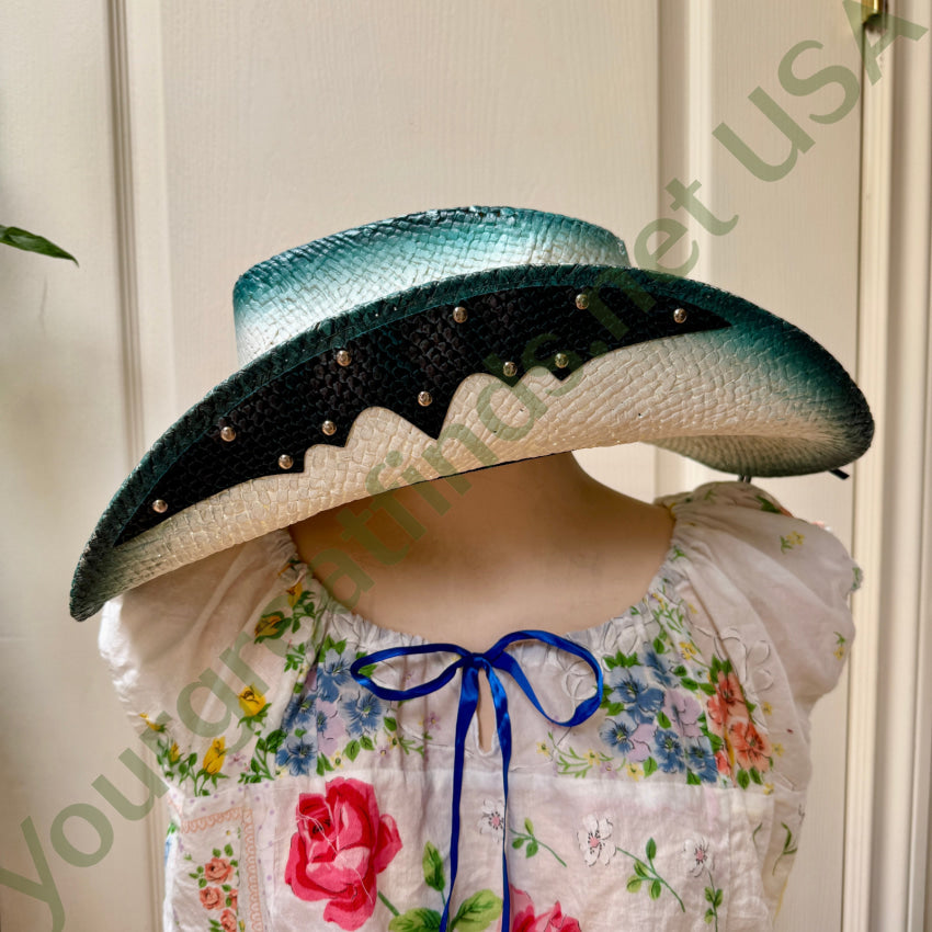 Women’s Western Express Teal Ombré Cowgirl Hat western hat