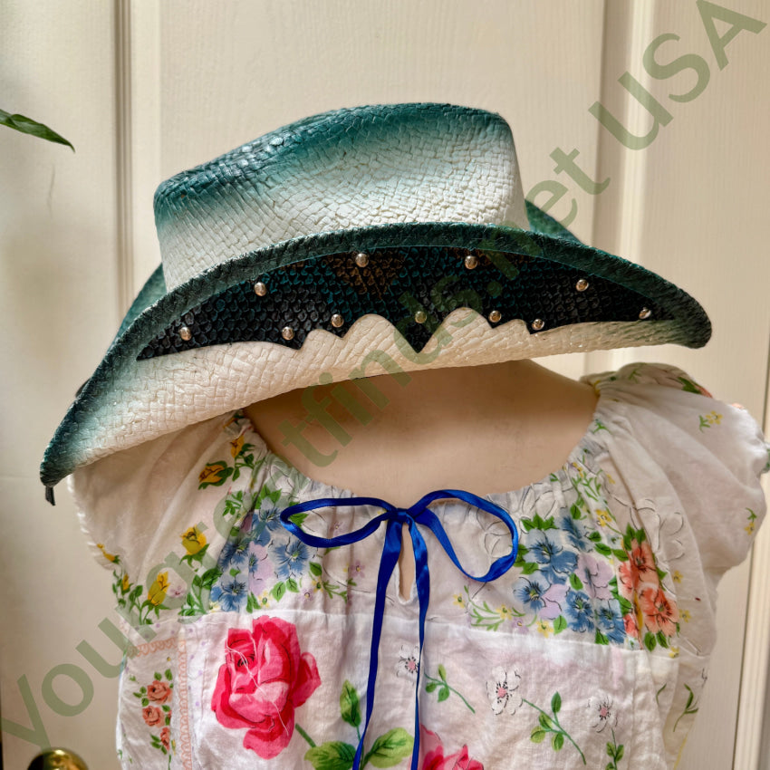 Women’s Western Express Teal Ombré Cowgirl Hat western hat