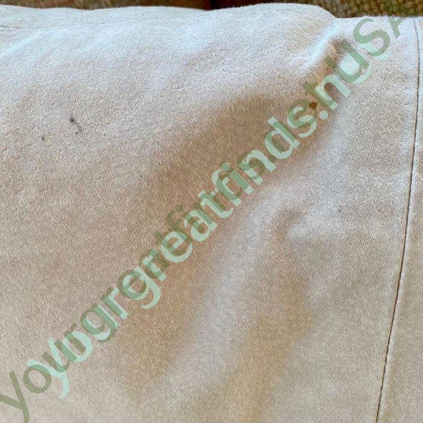 Woolrich Winter White Suede Button Back Throw Pillow Yourgreatfinds