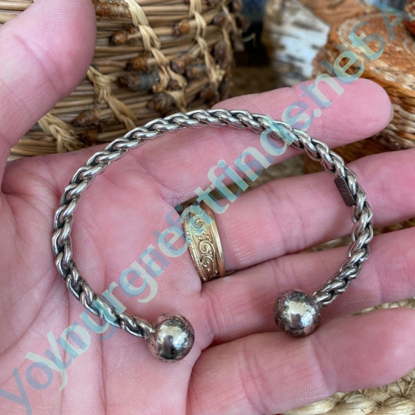 950 Silver Vintage Assorted Charm Rolo Link Bracelet 7.5 | eBay