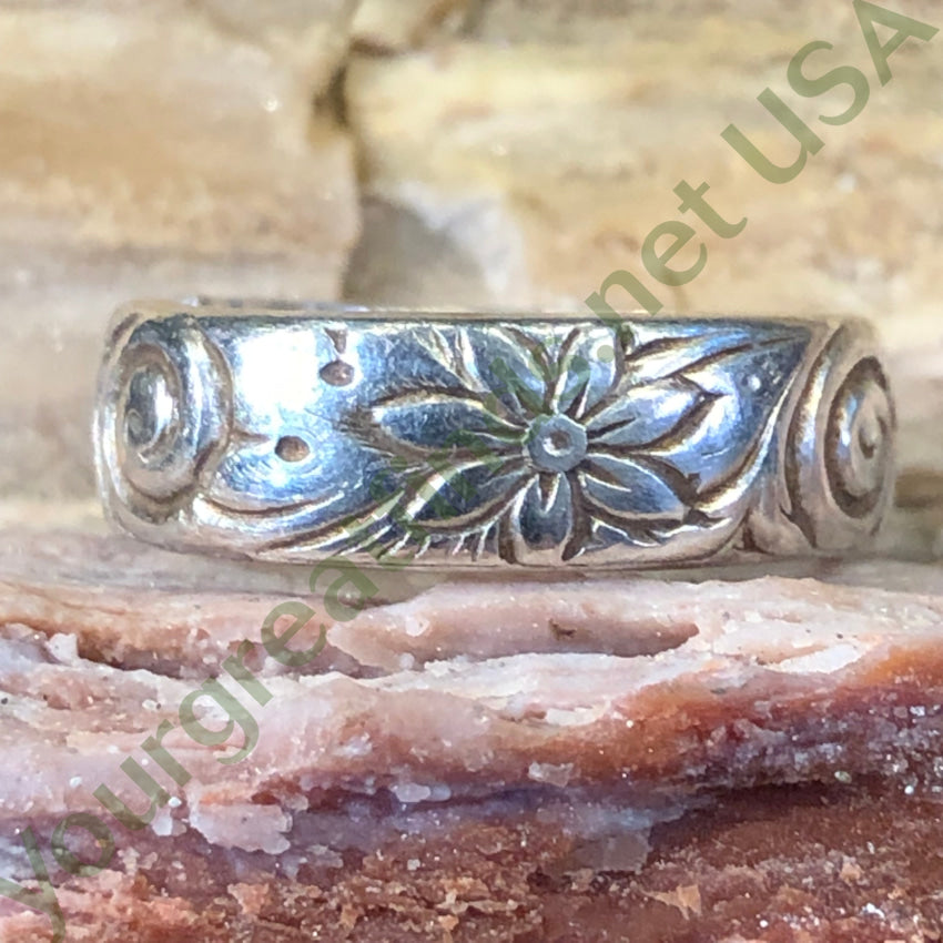 Wrought Fine.999 Sterling Silver Ring Split Shank