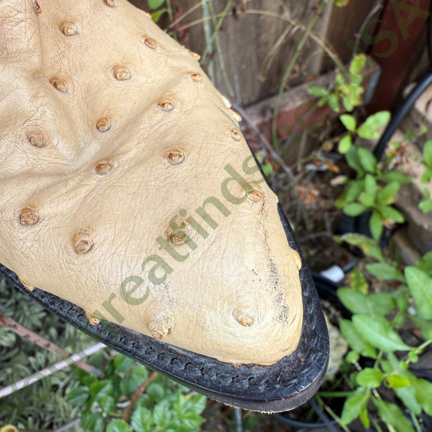 Yucca Boots Exotic Line Ostrich Leather Men’s 7 Women’s 8.5 Western boots